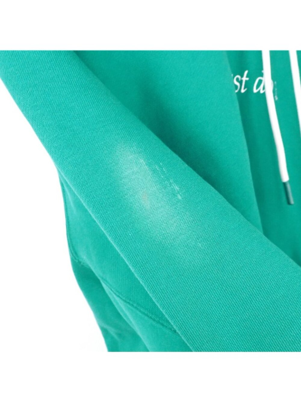 Nike Sportswear Heavyweight Hoodie Men’s Medium Teal Green Just Do It JDI Stitch - Picture 3 of 4